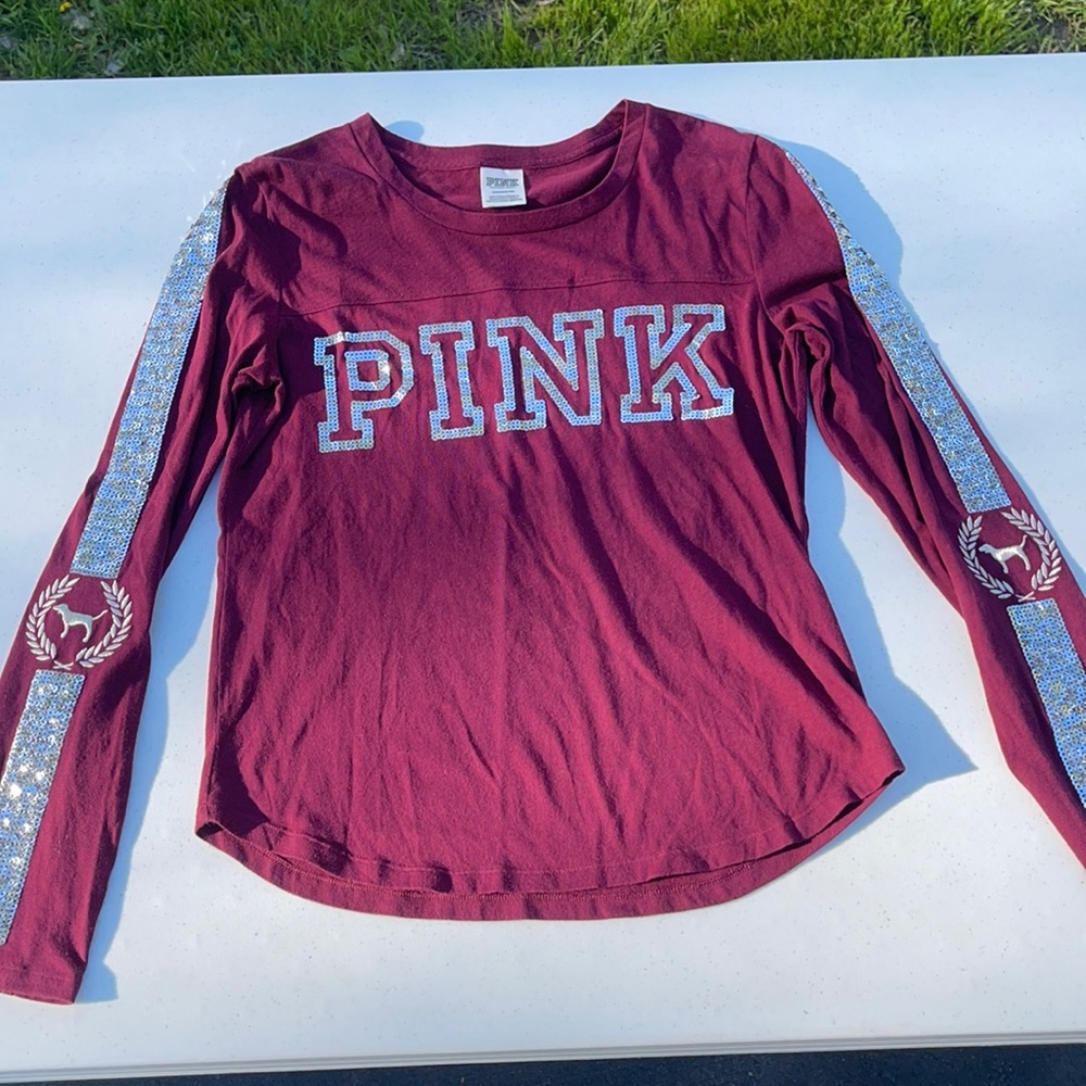 Pink women’s long sleeve shirt